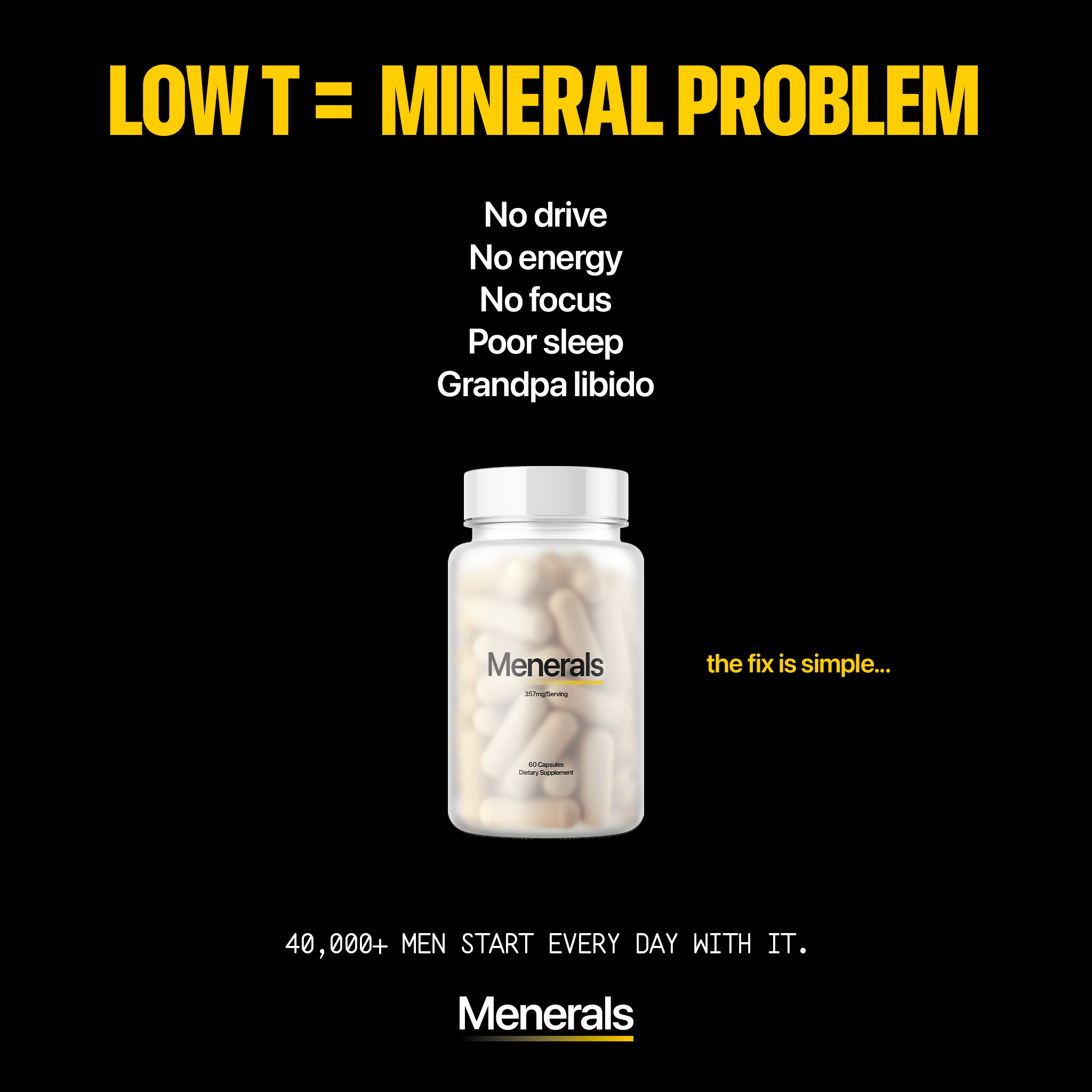 Menerals Facebook ad