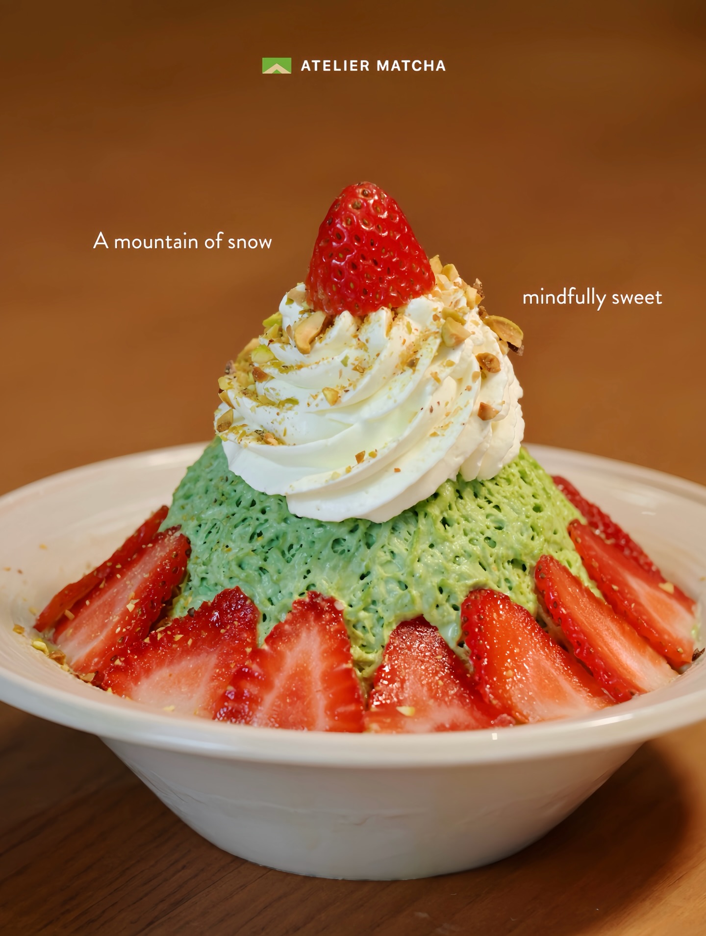 Atelier Matcha Vietnam Facebook ad: MATCHA SHAVED ICE STRAWBERRY - ĐÁ BÀO TUYẾT…