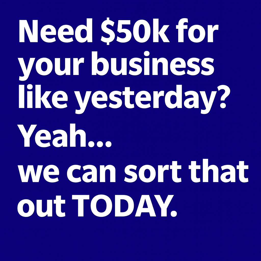 True Compare - Business Loans Facebook ad: Get $10k-$1M Without the Banks