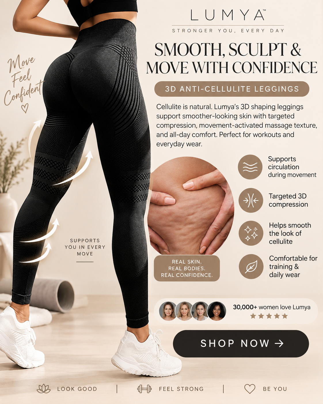 Lumya Facebook ad: Smooth the Look. Love the Fit.