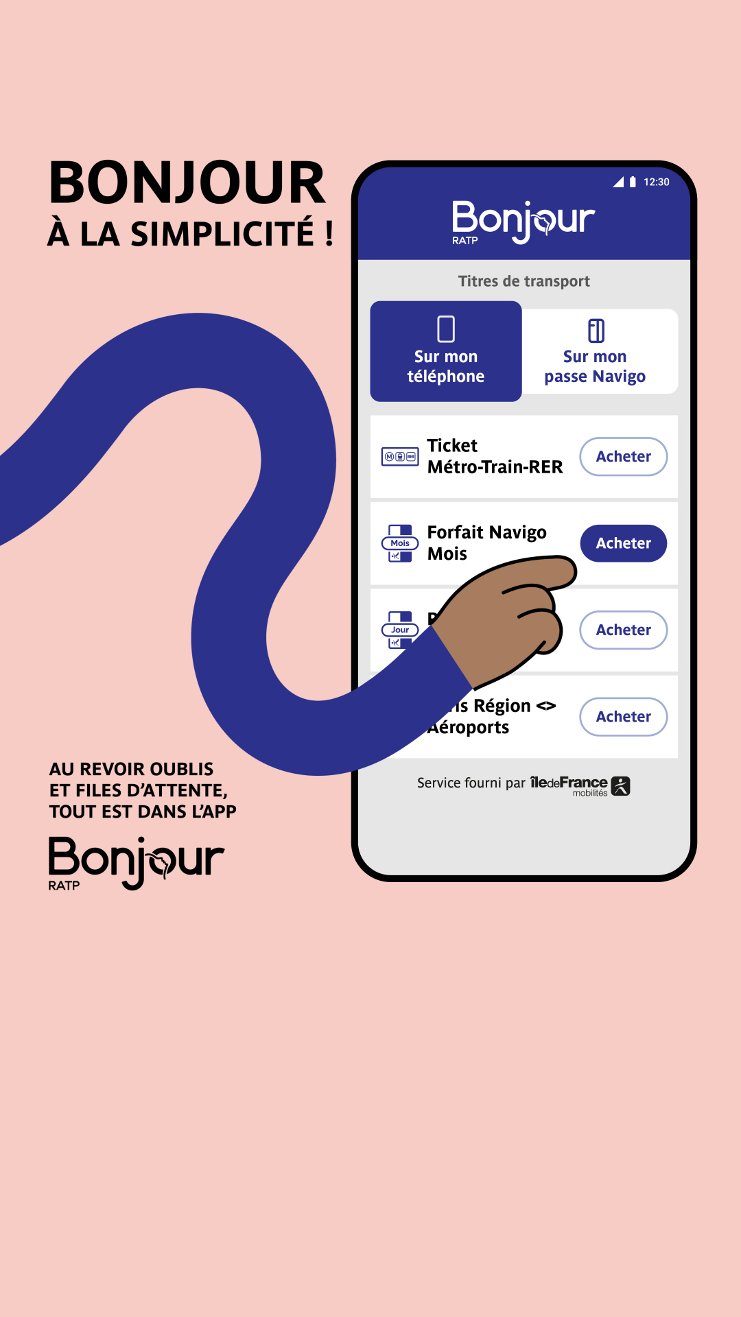 Bonjour RATP Facebook ad from Sep 30, 2025