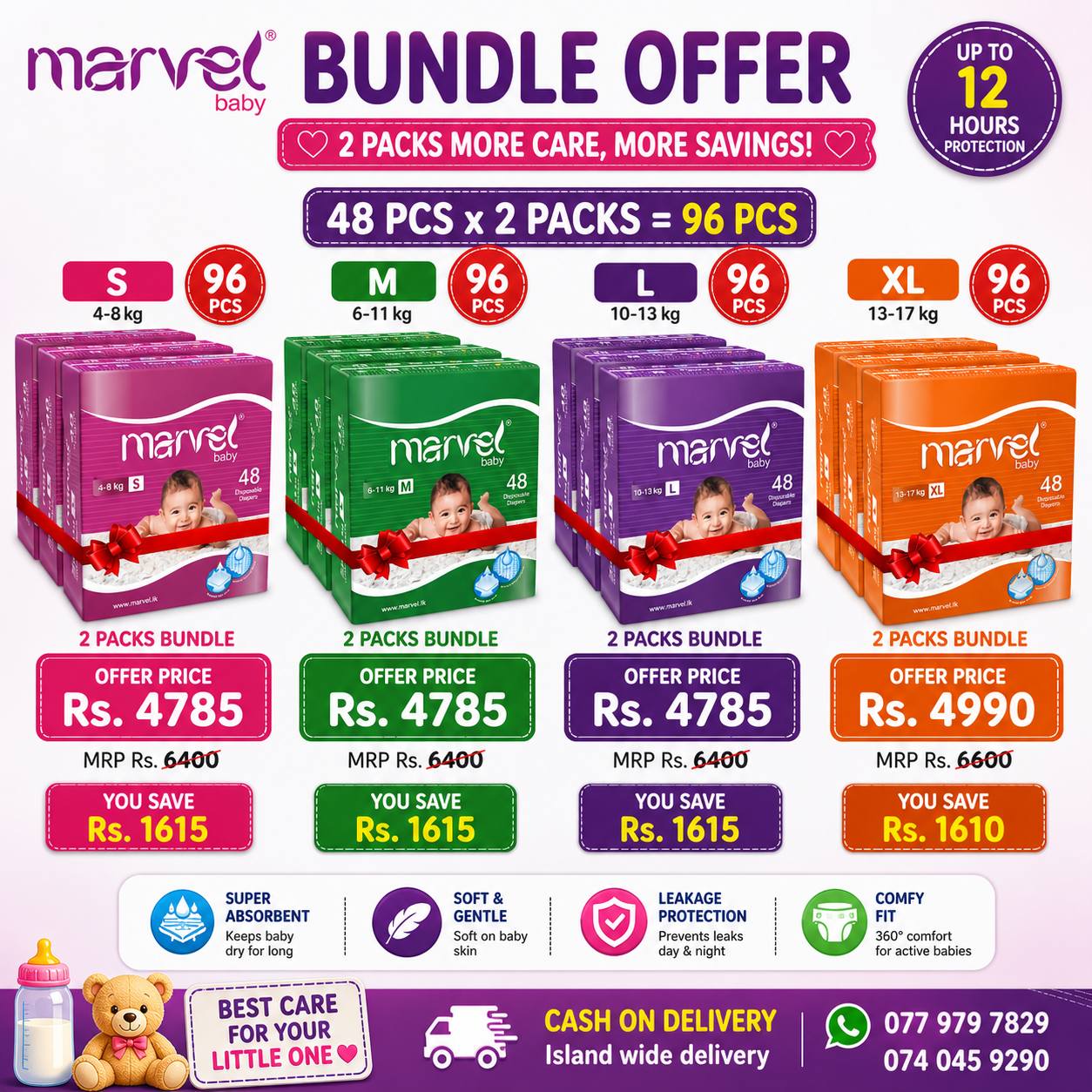 Baby Cuddles Facebook ad: Marvel Baby Diapers, Tape & Pant Restocked!