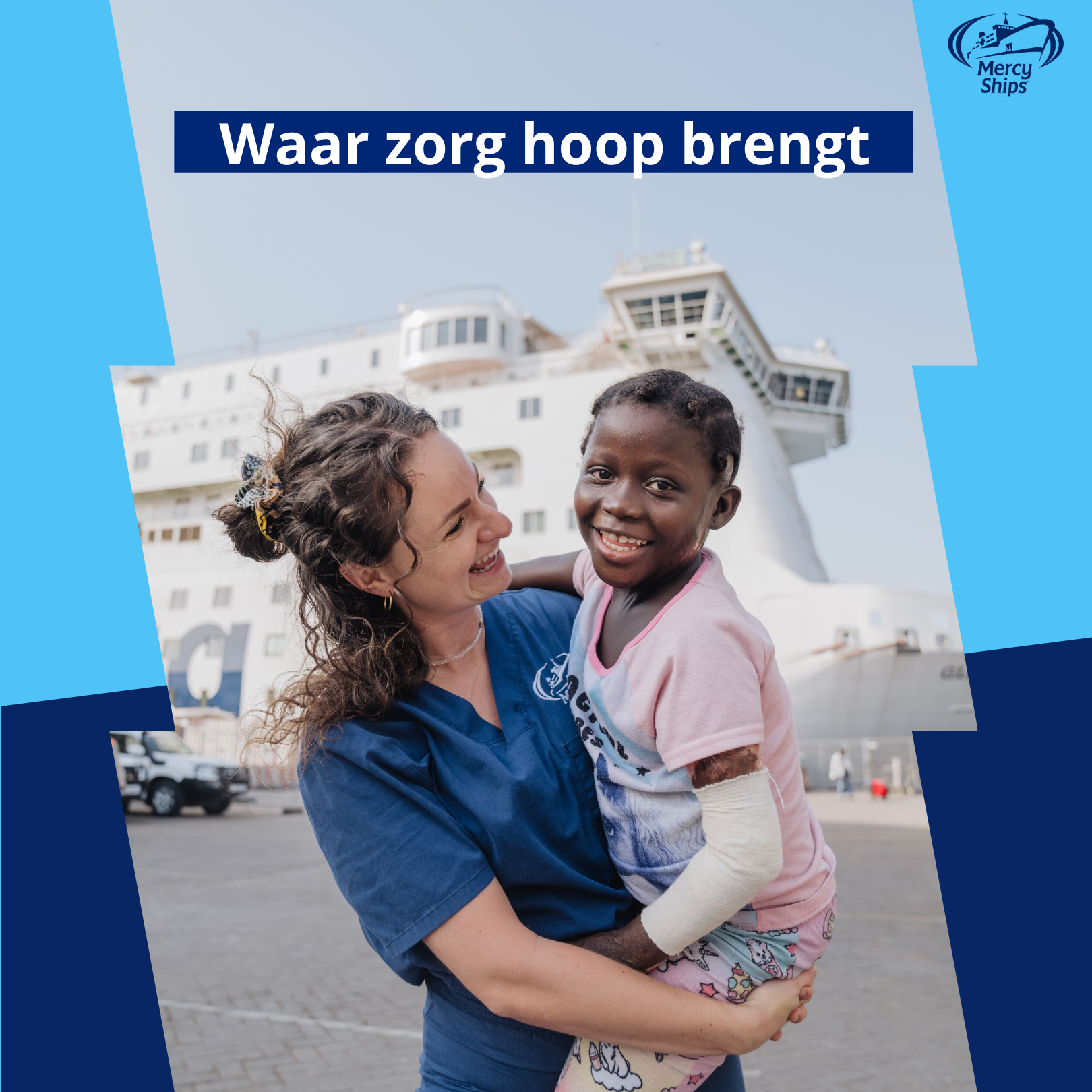 Mercy Ships Belgium Facebook ad: In sommige delen van de wereld is een…