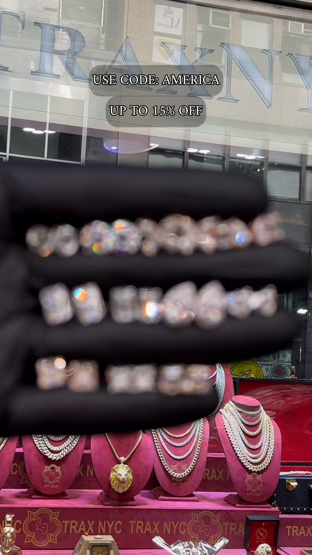 Trax NYC Custom Jewelry Facebook ad: Up to 15% Off Summer Sale
