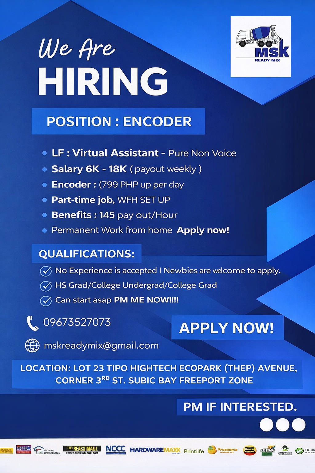 Hiring Job Philippine Facebook ad from Mar 18, 2026