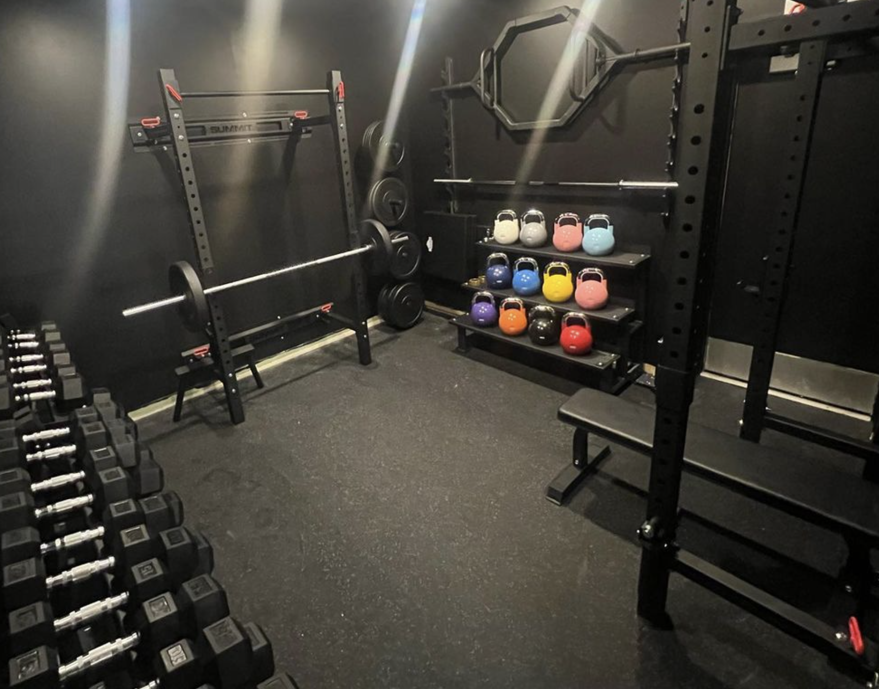 Summit Rubber Facebook ad: Build your dream home gym today at unbeatable…
