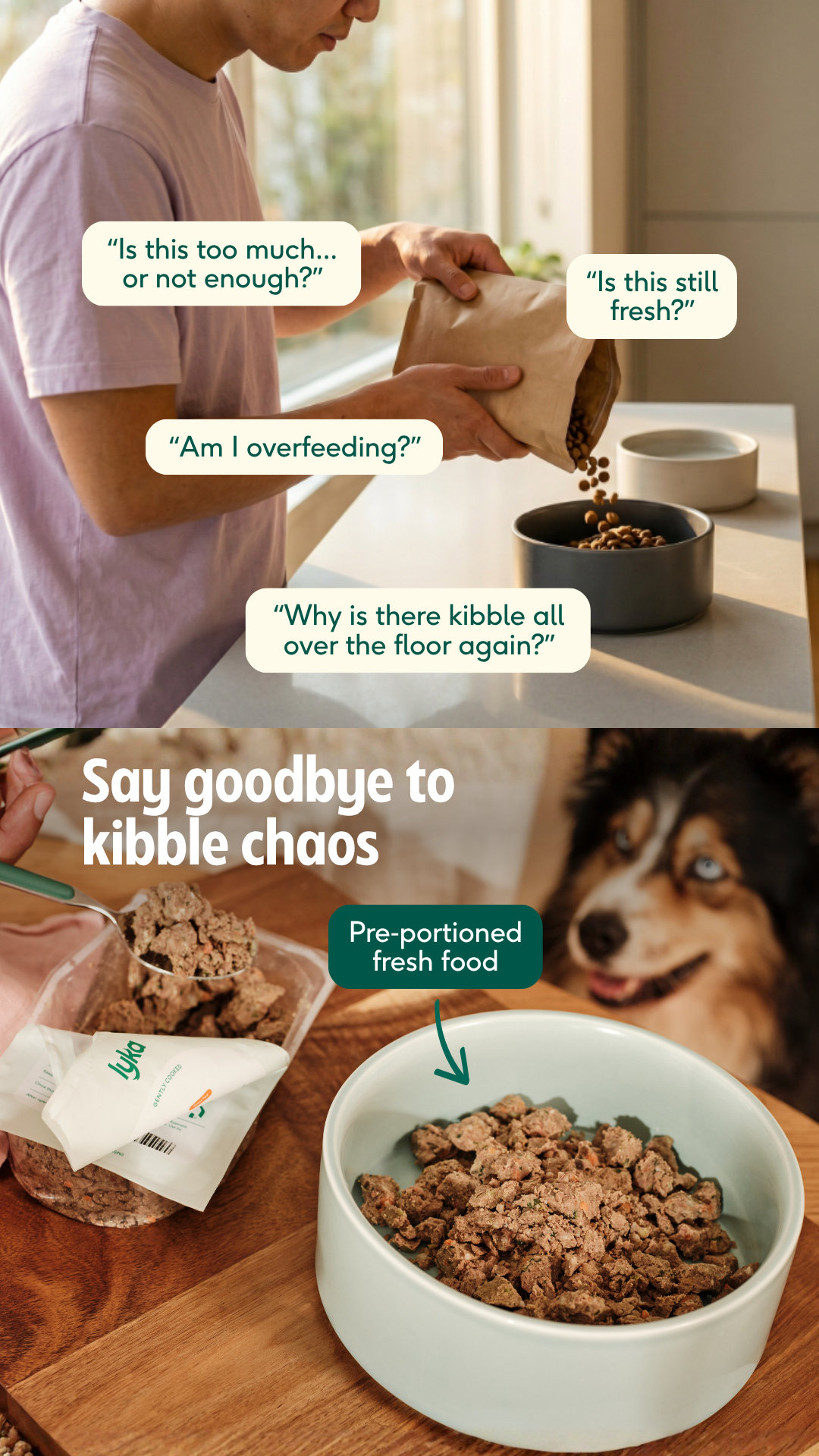 Lyka Pet Food Facebook ad
