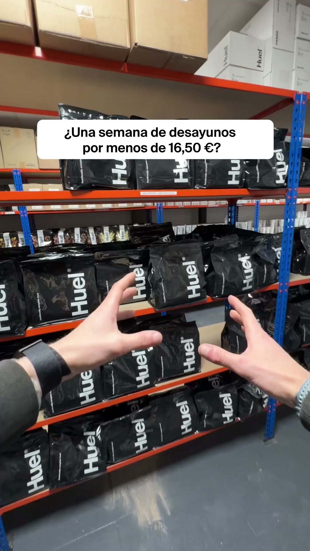 Huel Facebook ad: Mejora lo que comes en la oficina