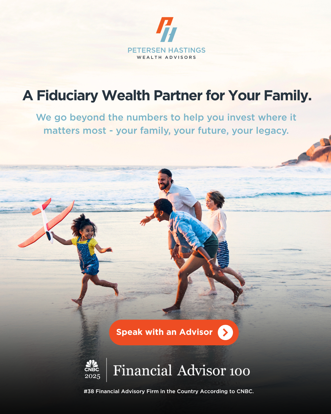 Petersen Hastings Wealth Advisors Facebook ad: A Fiduciary Partner for Your Family