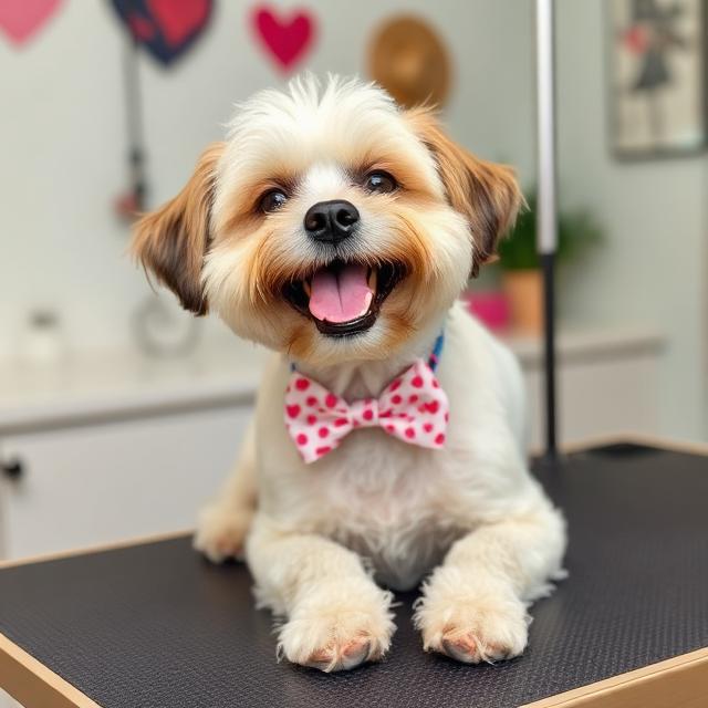 Waggin' Wheels Mobile Dog Grooming Facebook ad: Book your appointment now, before the schedule fills…