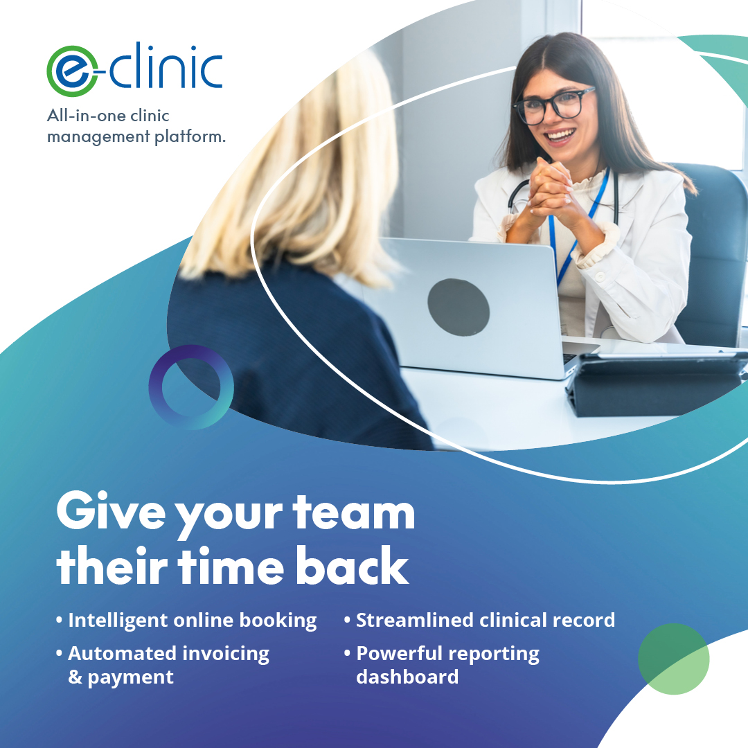 e-clinic Facebook ad: All-in-one clinic management platform
