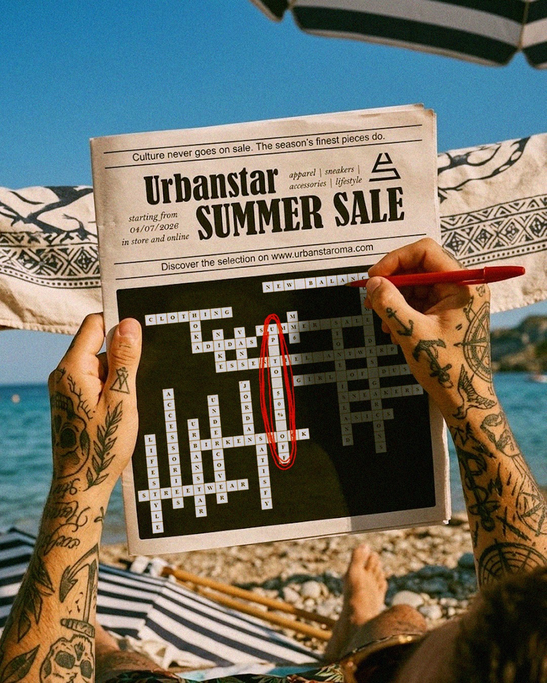Urbanstar Facebook ad: 50% off. Only at Urbanstaroma.com