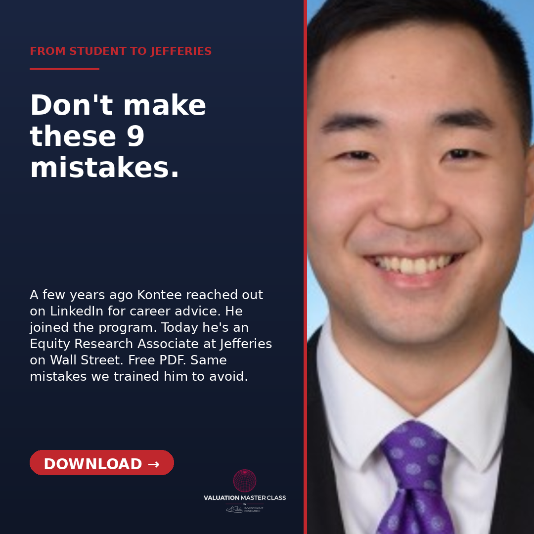 Andrew Stotz Facebook ad: 9 valuation mistakes that cost top finance roles