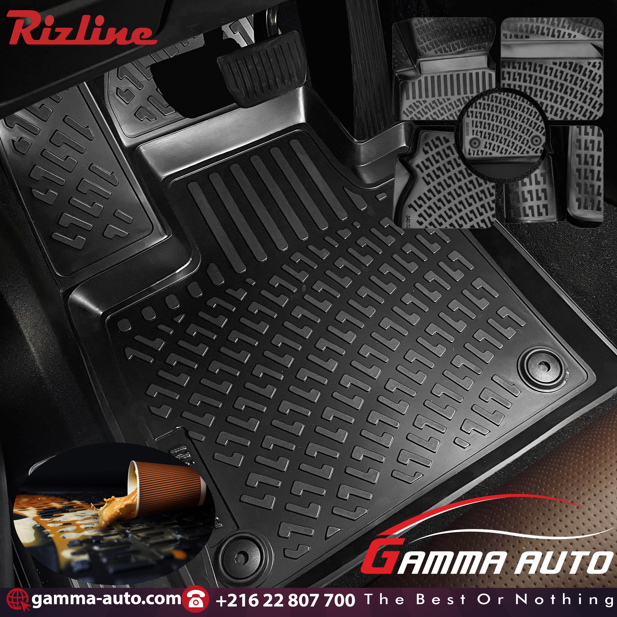 Gamma Auto Tunisie Facebook ad: TAPIS RIZLINE PVC, SUR MESURE | EN STOCK