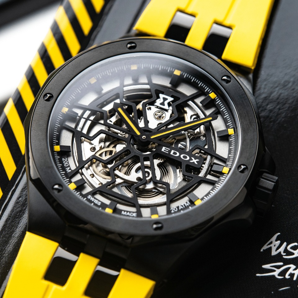 uhren-zubehoer.de Facebook ad: Die neue EDOX Delfin Mecano Automatik Herrenuhr