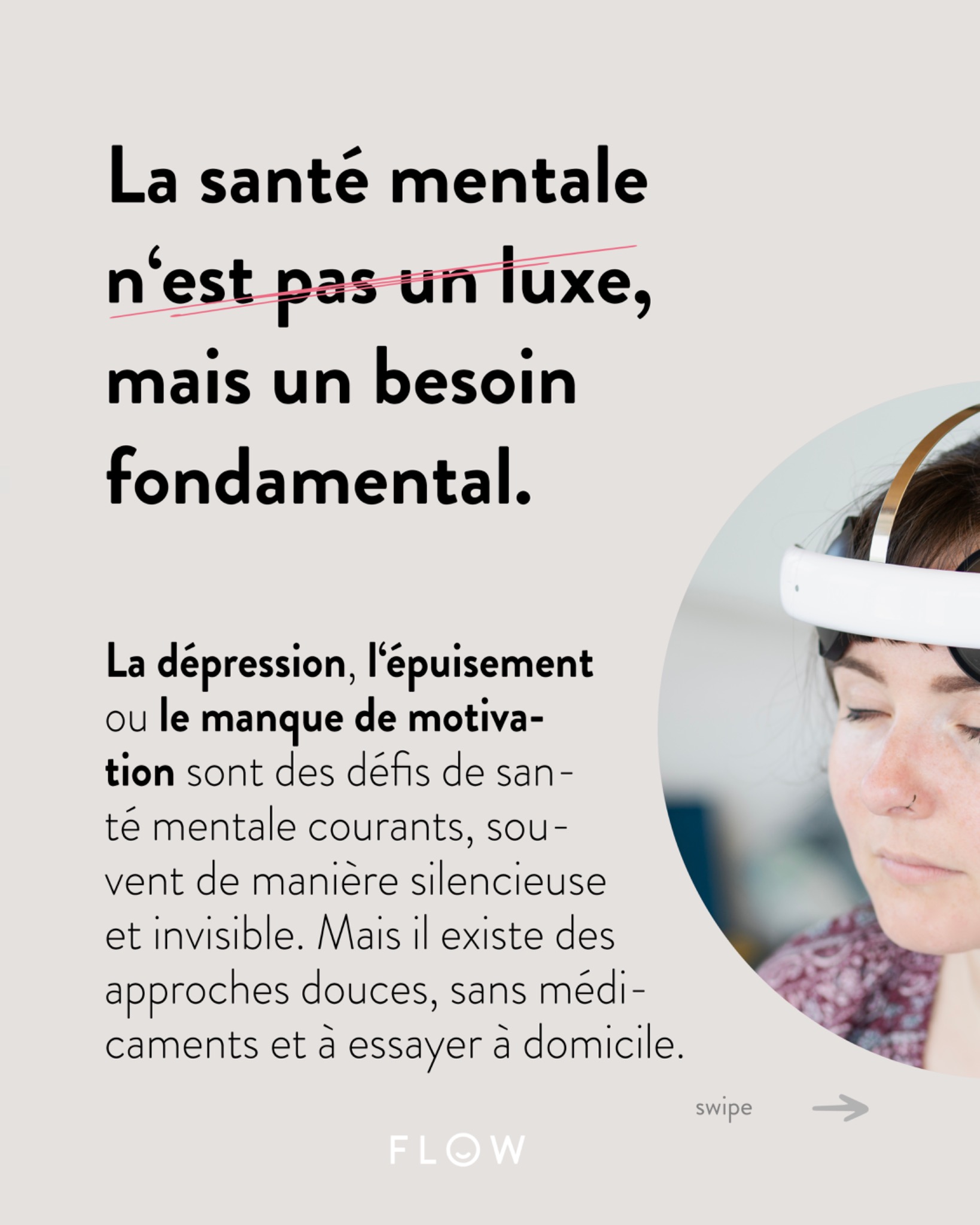 Flow Neuroscience Suisse Facebook ad