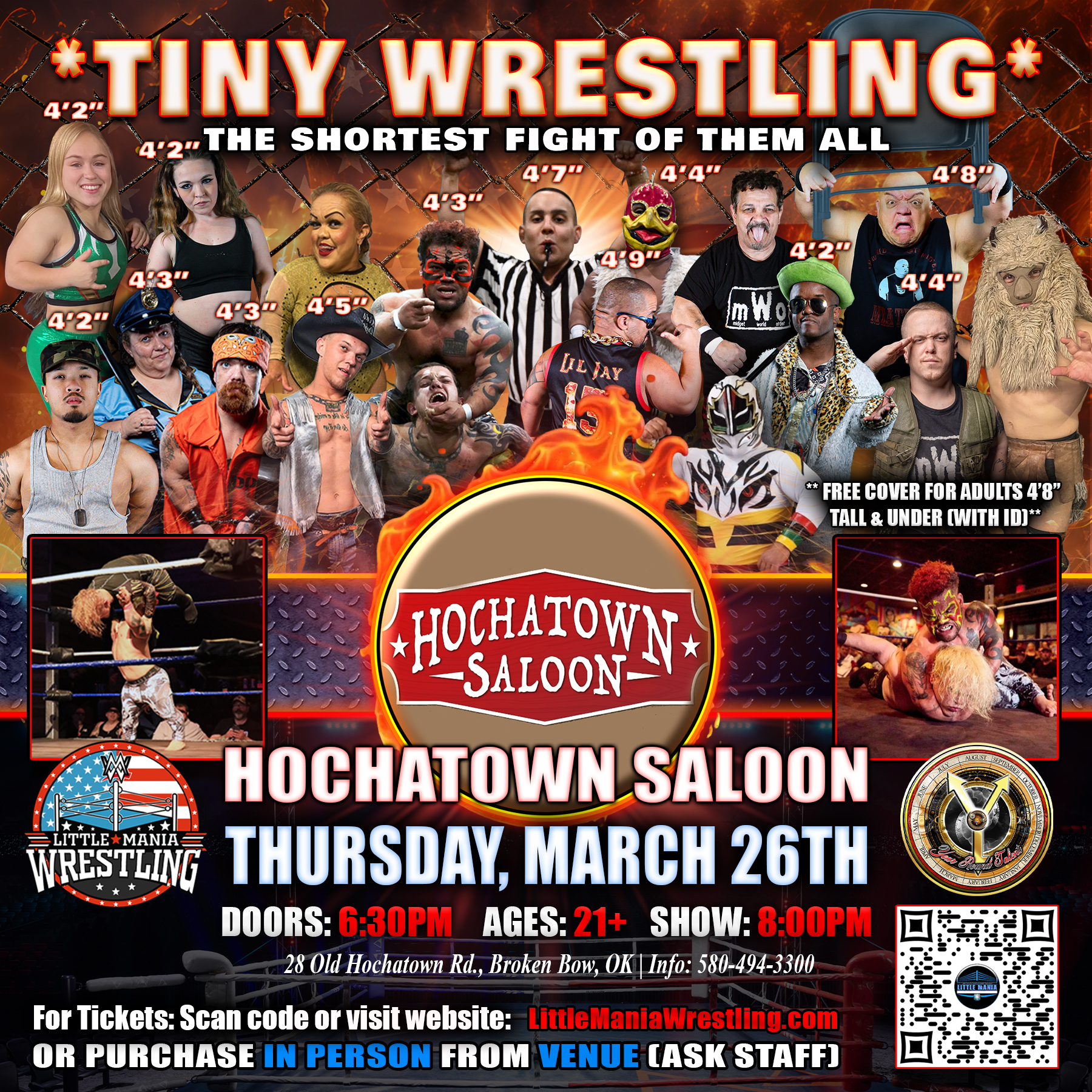 Little Mania Wrestling Facebook ad
