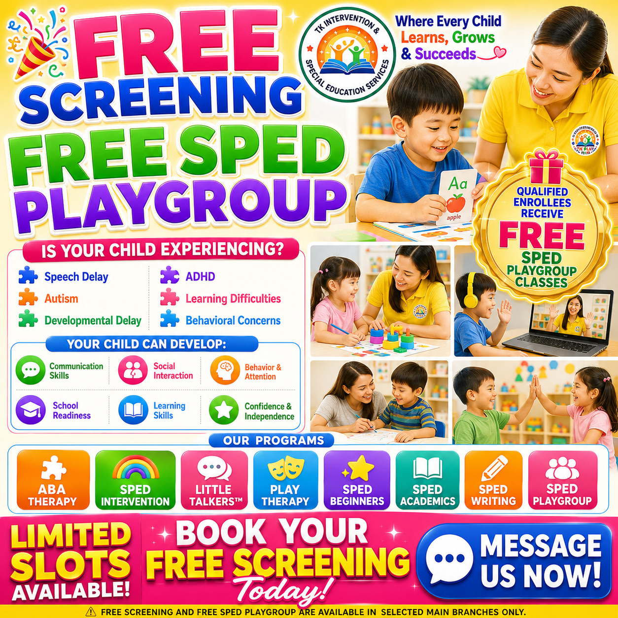 TK Playgroup and Intervention Dalandanan Valenzuela City Facebook ad: Chat in Messenger