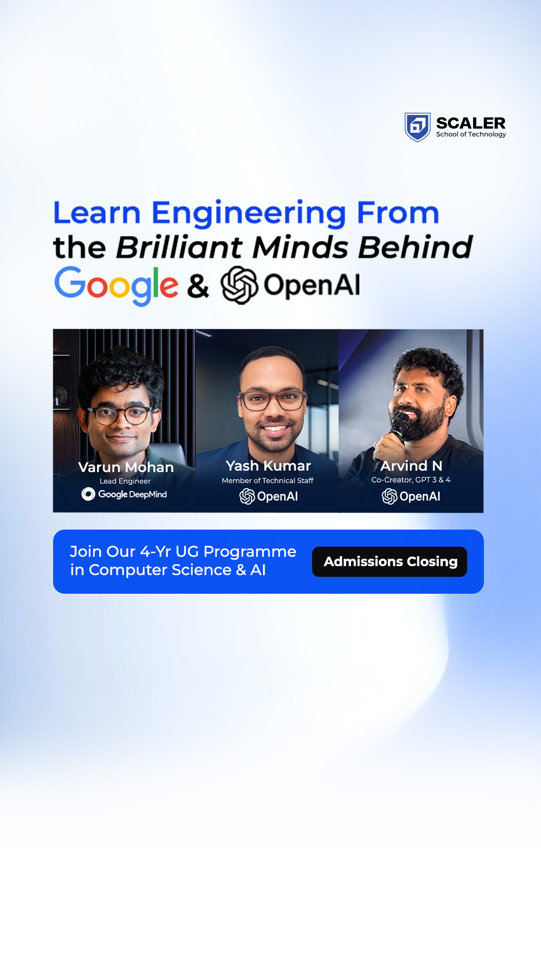 Scaler School of Technology Facebook ad