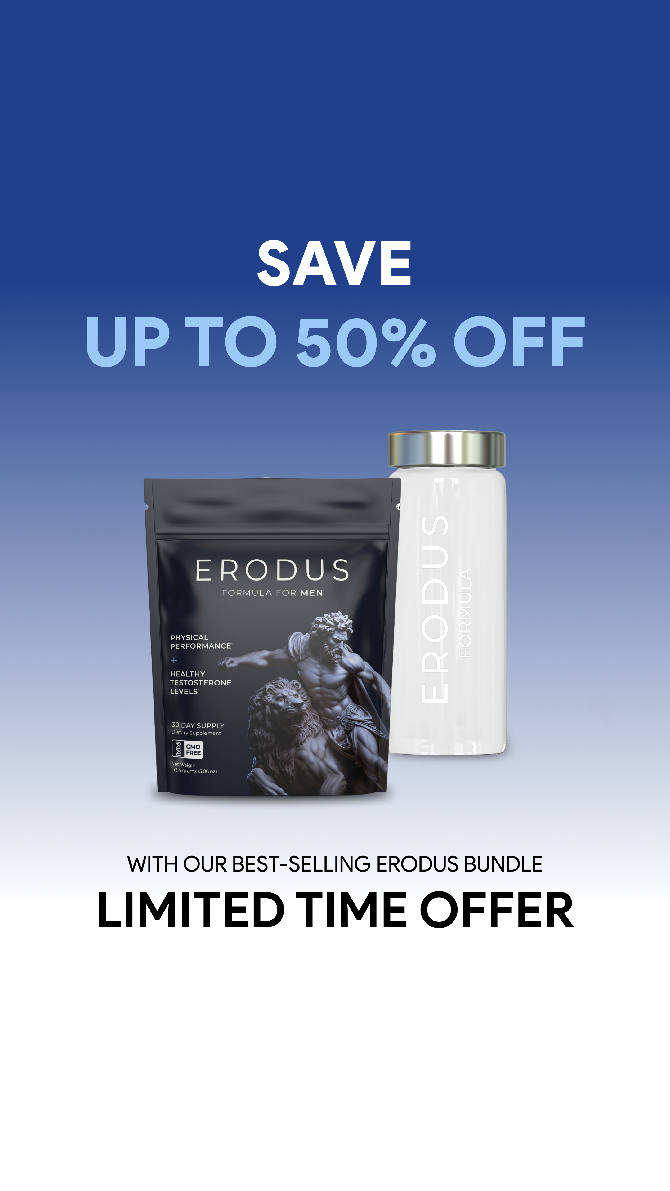 Erodus Formula For Men Facebook ad