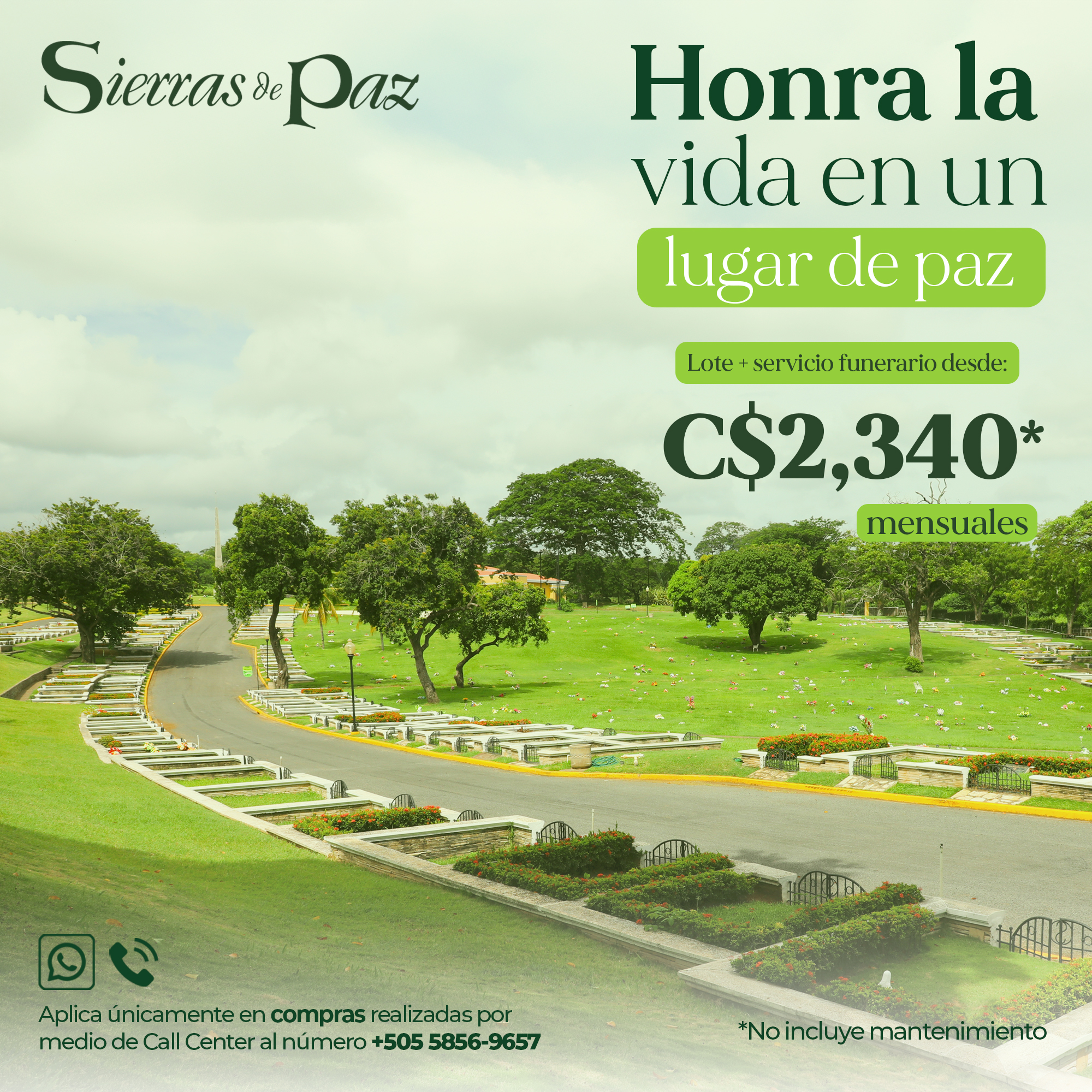 Sierras de Paz - Funeraria y Camposanto Facebook ad from Sep 25, 2025