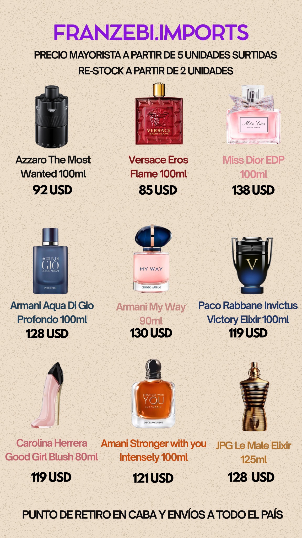 Franzebi Imports Facebook ad from Jun 4, 2026