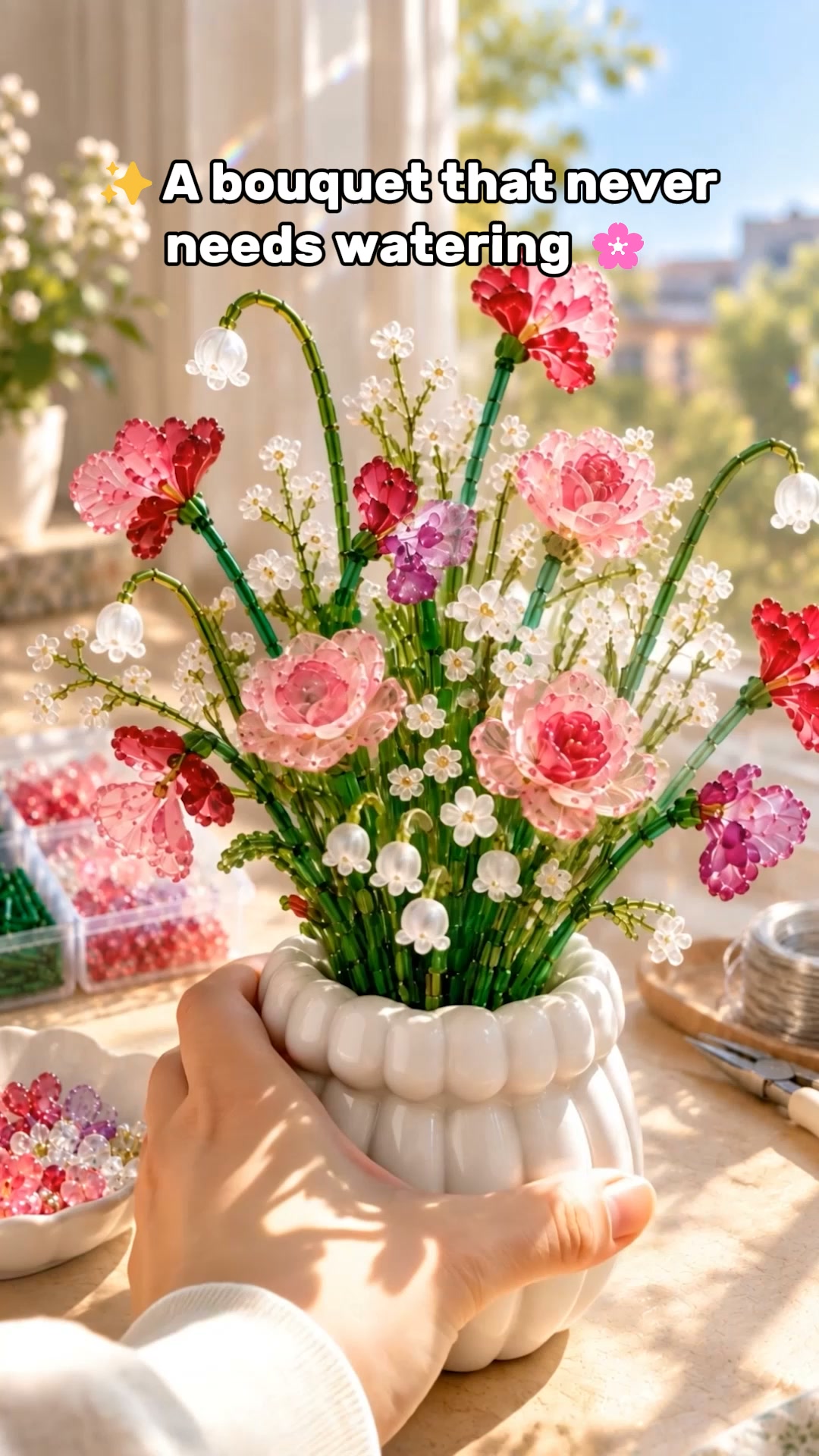 Dailyardpro Facebook ad: Ever dreamed of a bouquet that blooms forever?