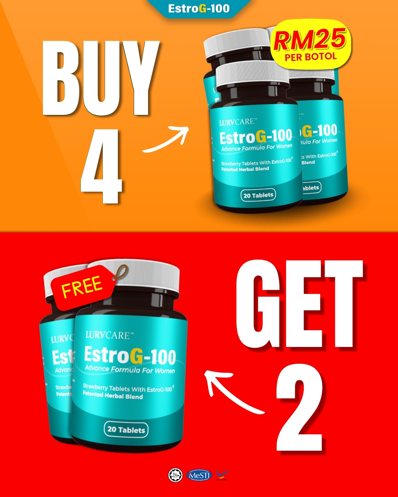 EstroG-100 - Rahsia Wanita Menopause Facebook ad