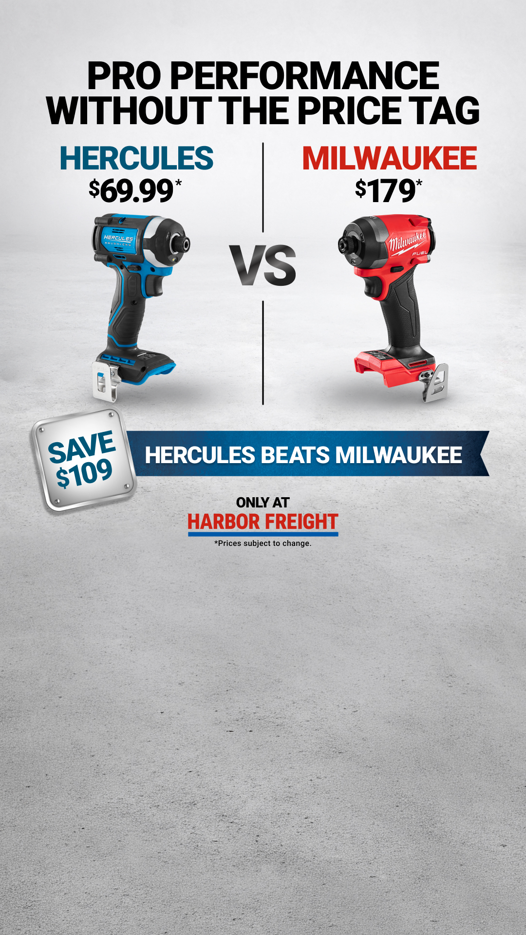 Harbor Freight Facebook ad