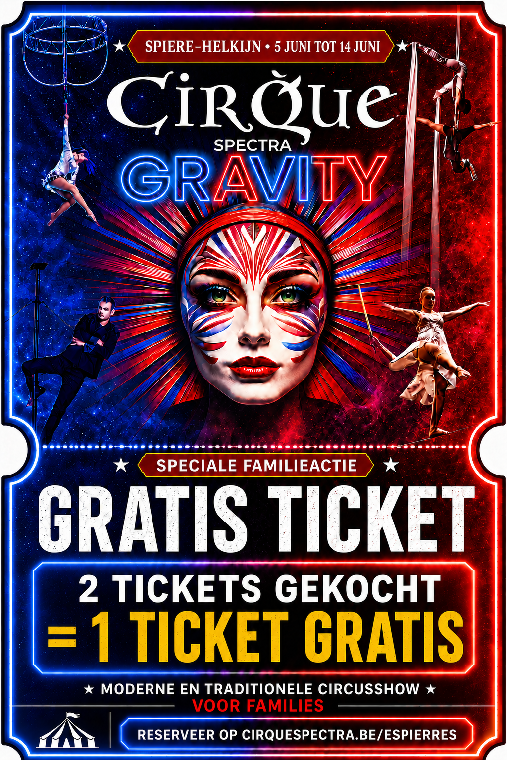 Cirque Spectra Facebook ad from May 28, 2026