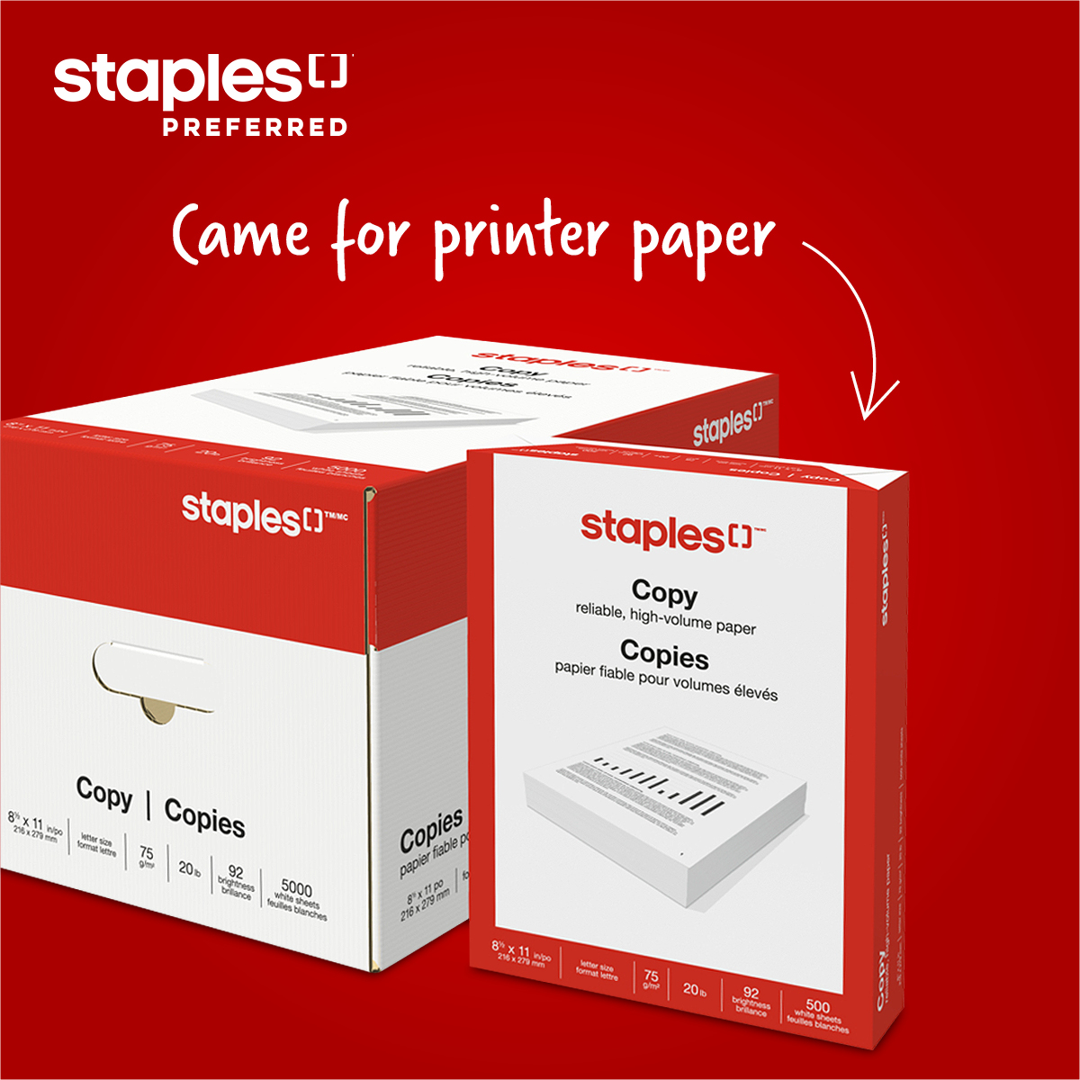 Staples Canada Facebook ad