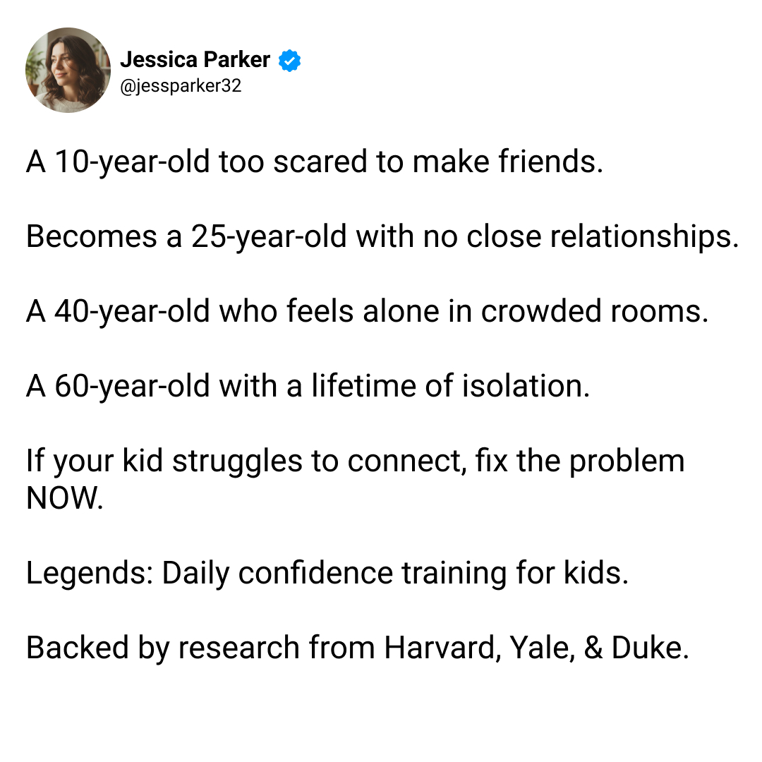 Build Legends Facebook ad