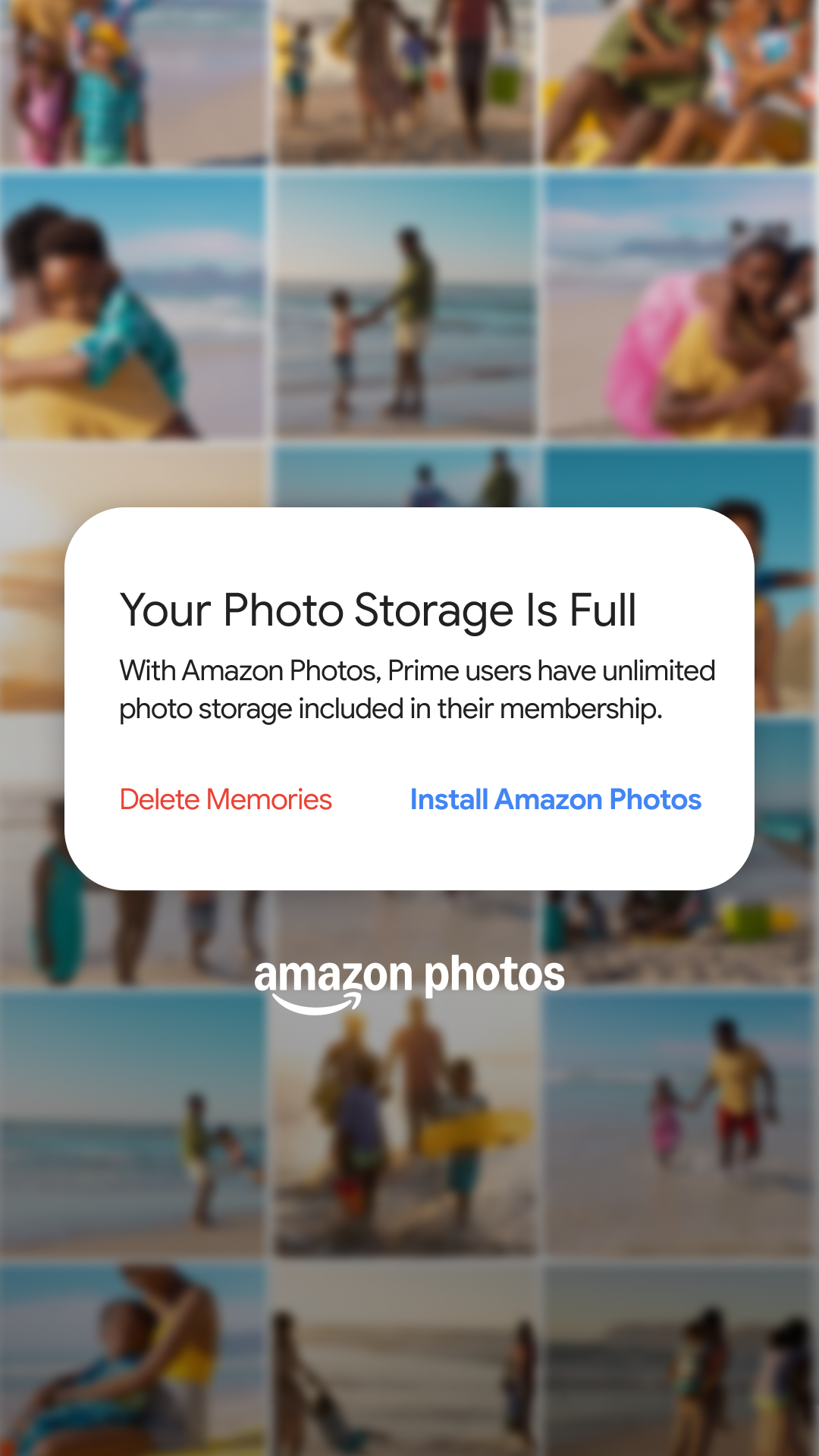 Amazon Photos Facebook ad