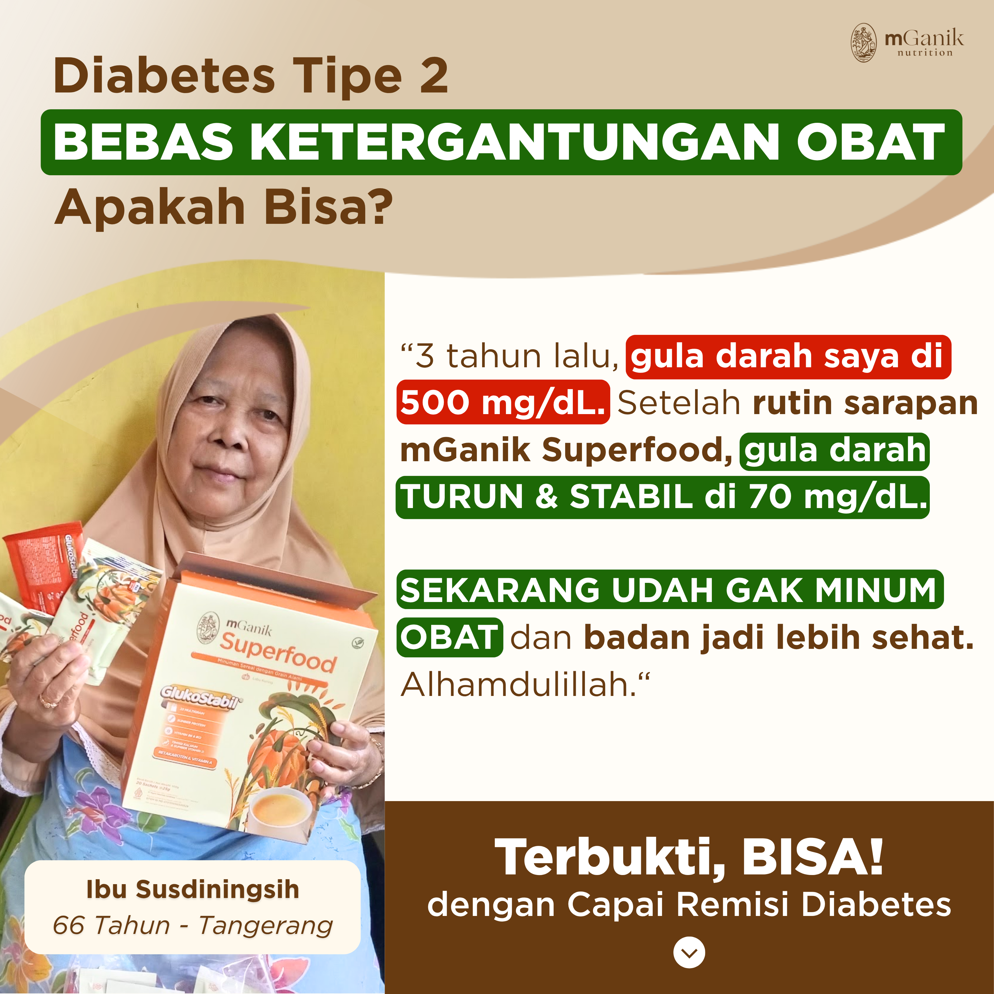 mGanik Superfood Cerita Sukses Facebook ad