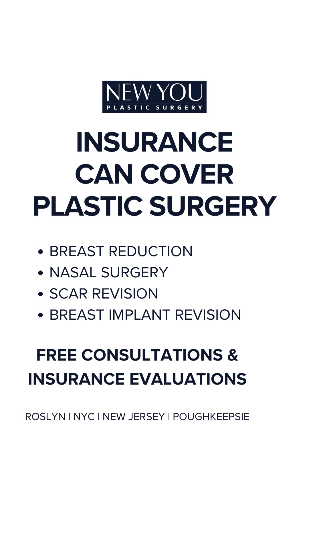 New You Plastic Surgery Facebook ad: Get the Results You Desire with Insurance-Based Procedures…