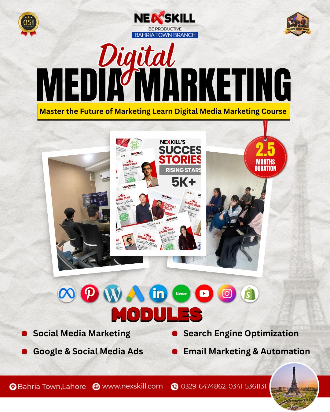 Nexskill Bahria Town Facebook ad