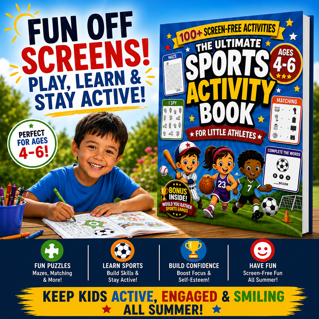 Player's Fitness & Performance Frederick Facebook ad: Looking for a screen-free win this summer?