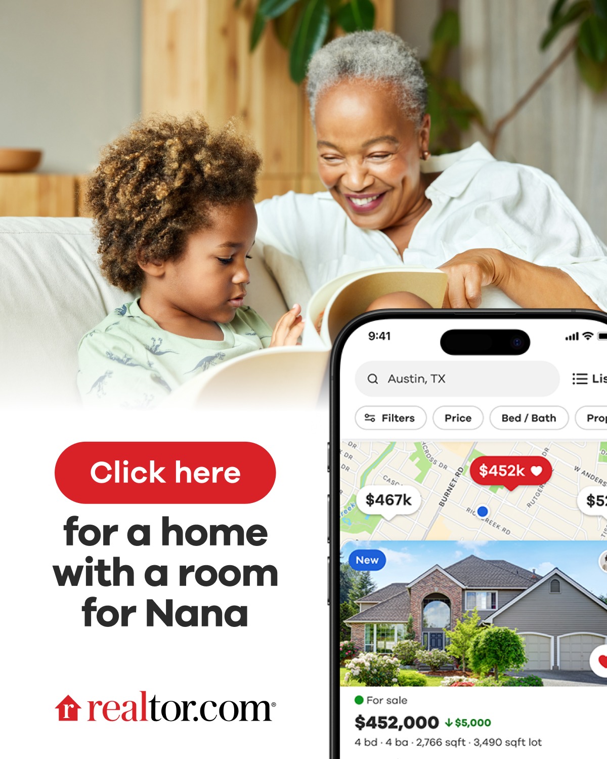 Realtor.com Facebook ad