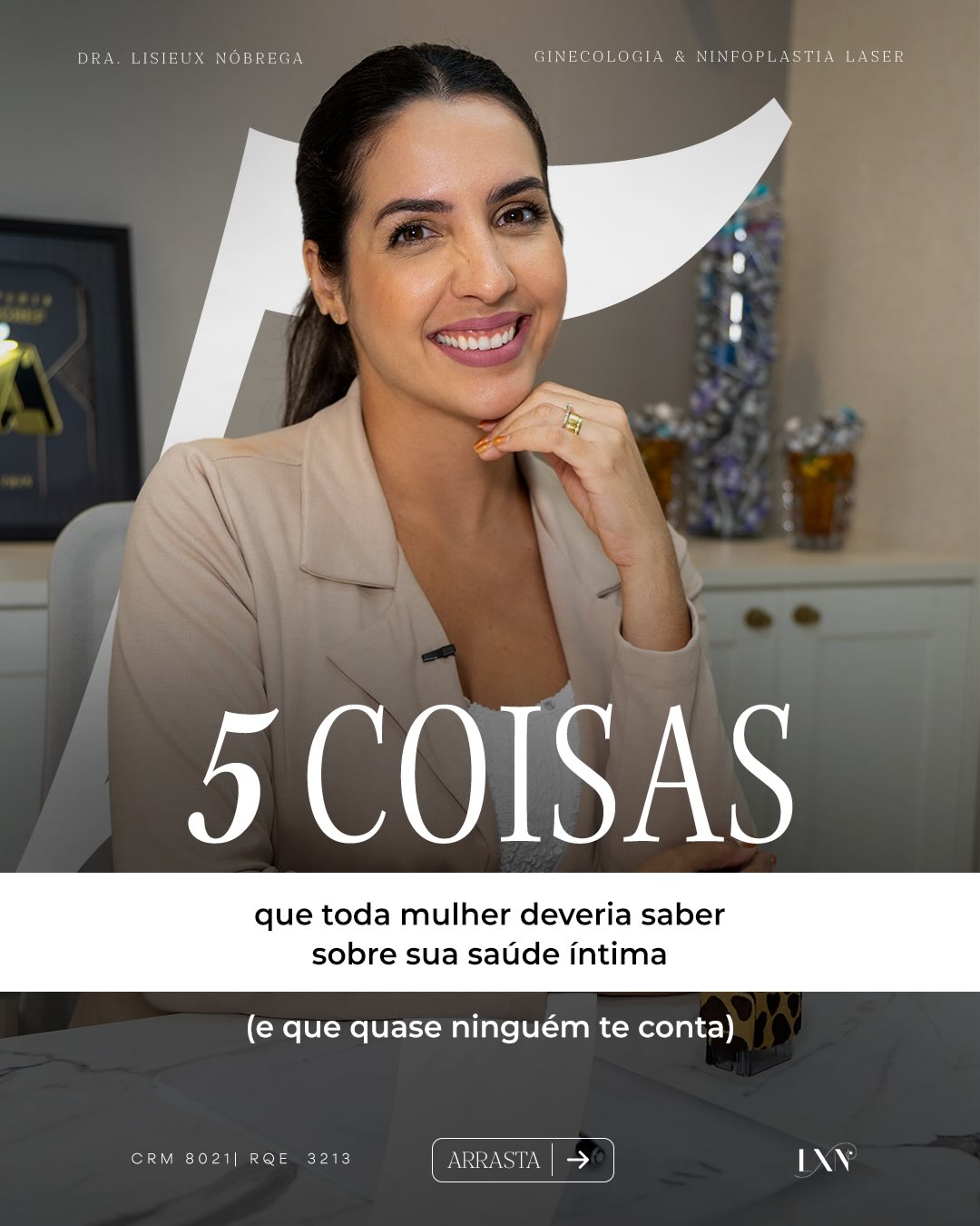 Drª Lisieux Nóbrega Facebook ad: Sua saúde íntima merece atenção, informação e cuidado.