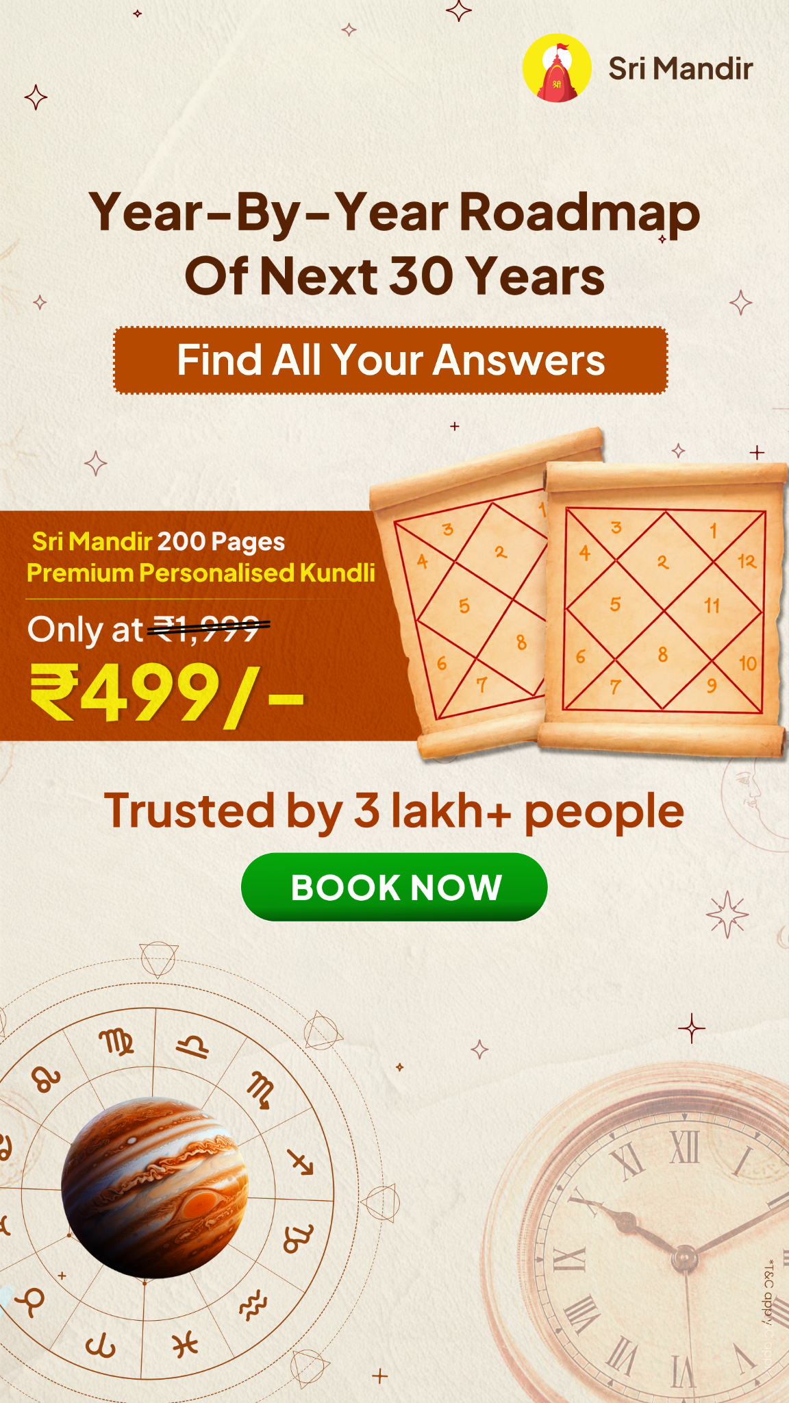 Kundli Guide by Sri Mandir Facebook ad