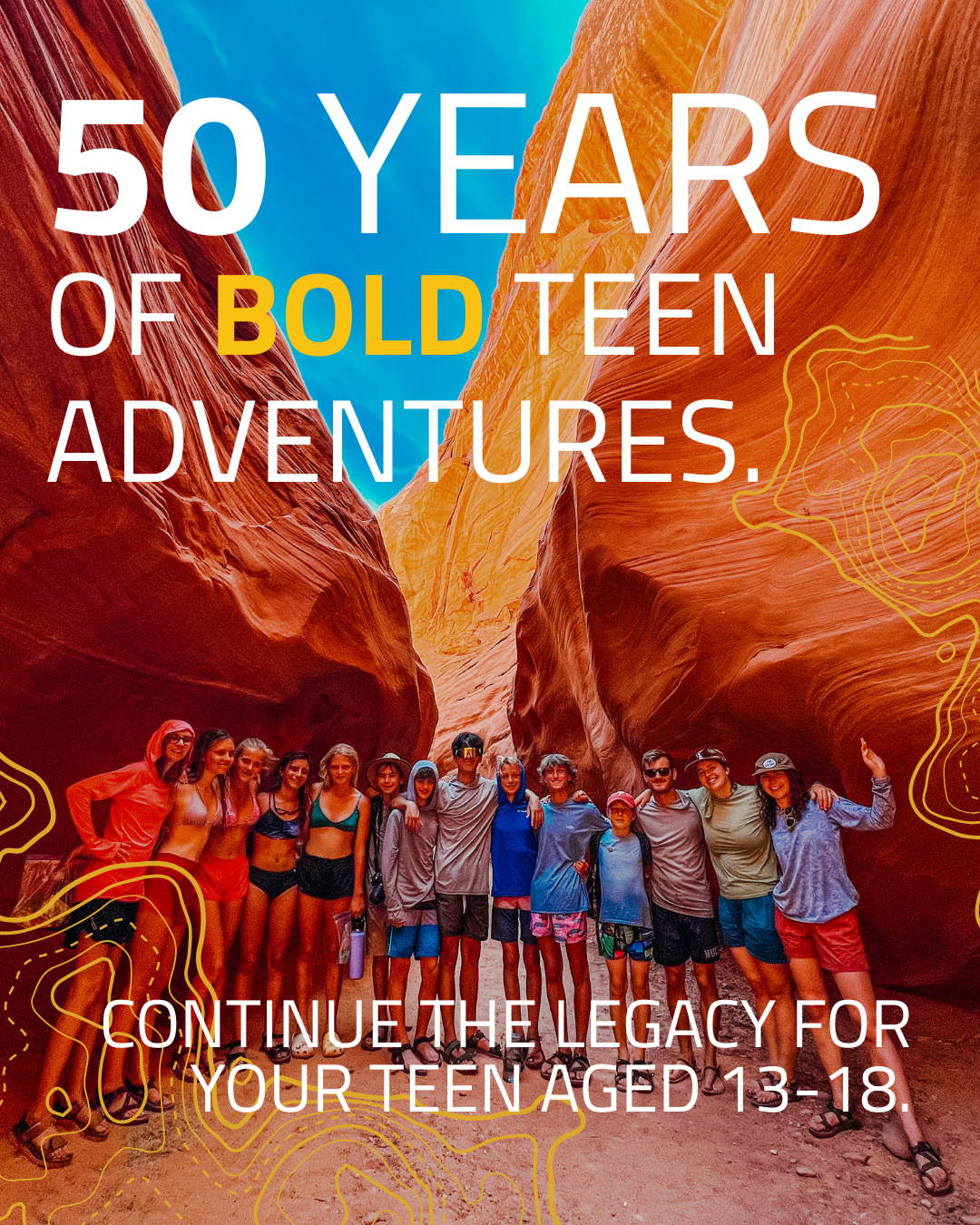 Bold Earth Facebook ad: Texas Teens: Adventures Beyond State Lines