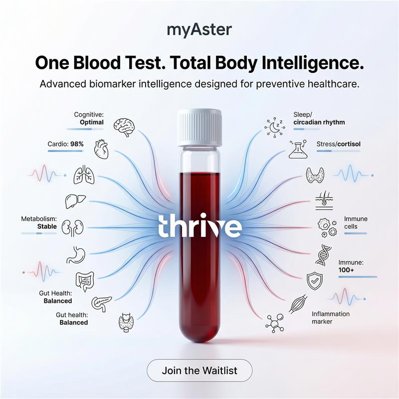 myAster Facebook ad