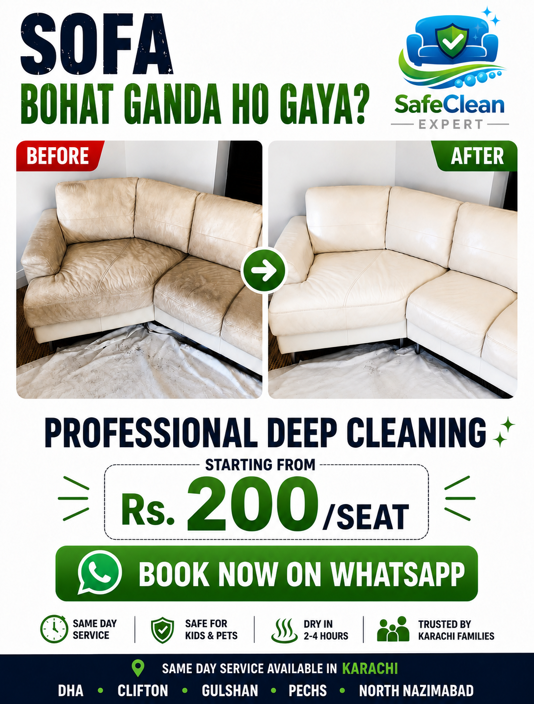 Safe Clean Expert Facebook ad