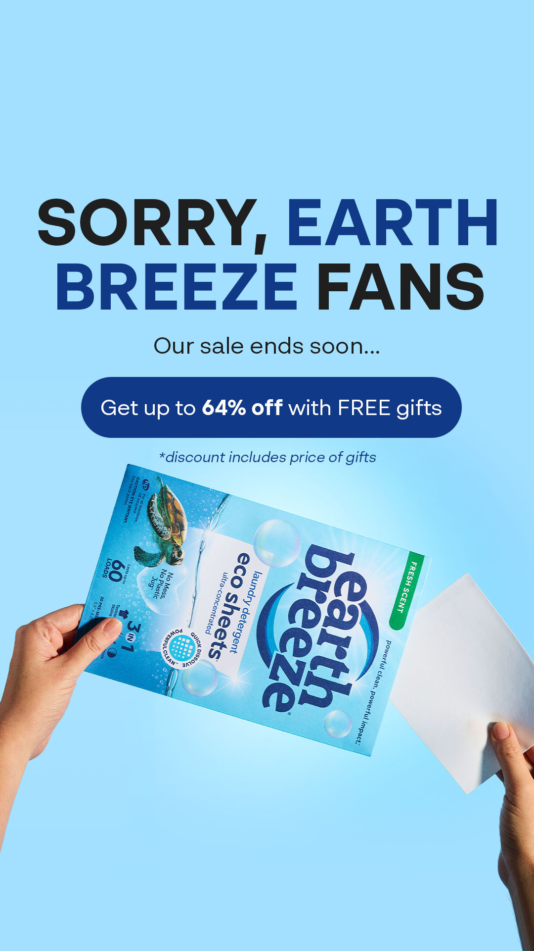 Earth Breeze Facebook ad