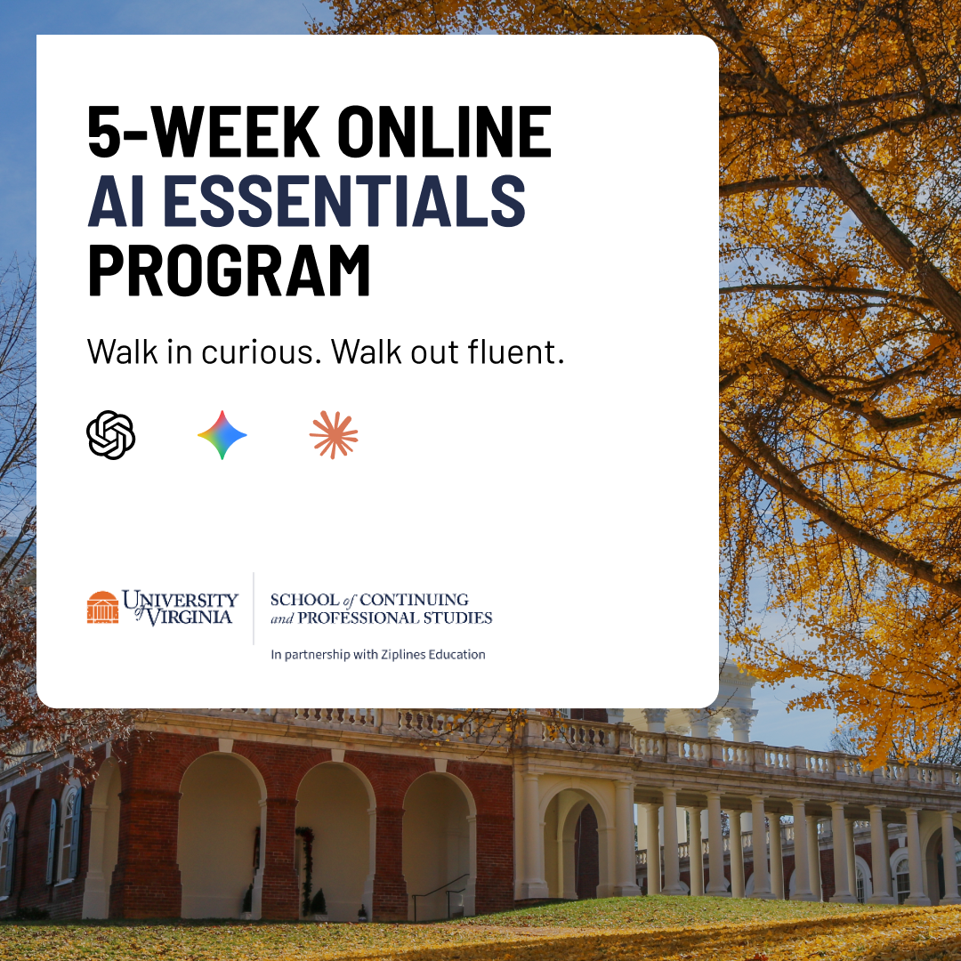 UVA School of Continuing and Professional Studies Facebook ad from Jul 14, 2026
