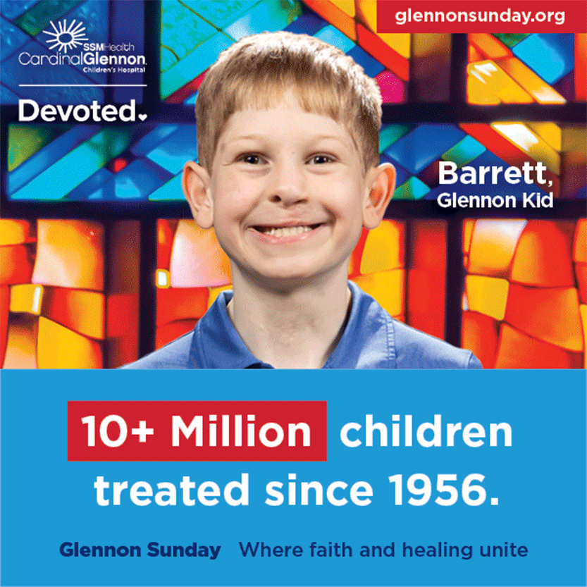 SSM Health Cardinal Glennon Children’s Hospital Facebook ad: Glennon Sunday - SSM Health Cardinal Glennon Children's…
