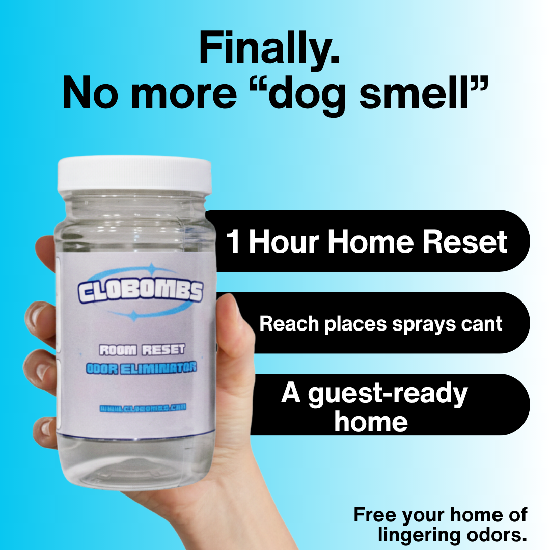 CloBombs - #1 Odor Eliminator in Market Facebook ad