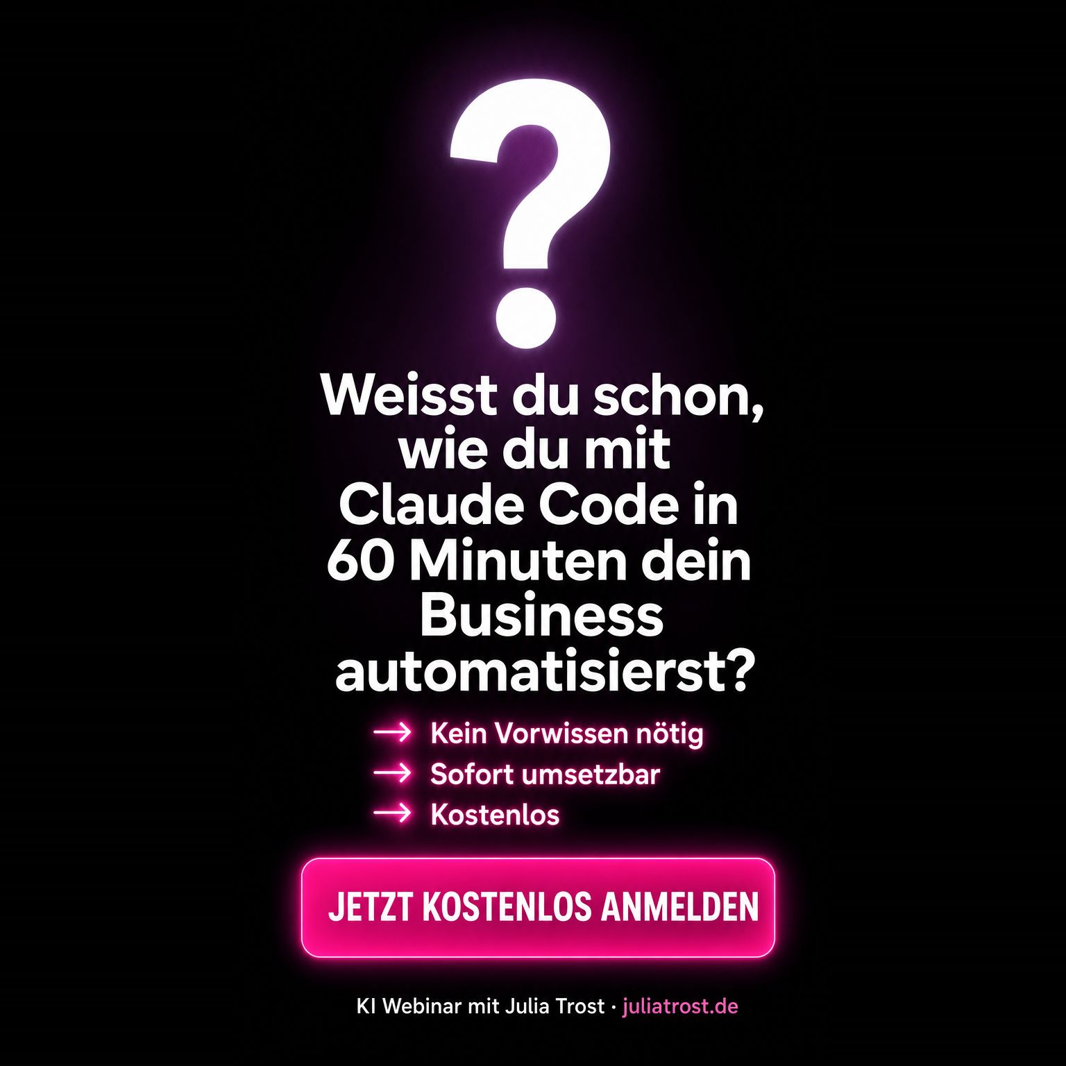 Julia Trost - Online Unternehmensaufbau Facebook ad