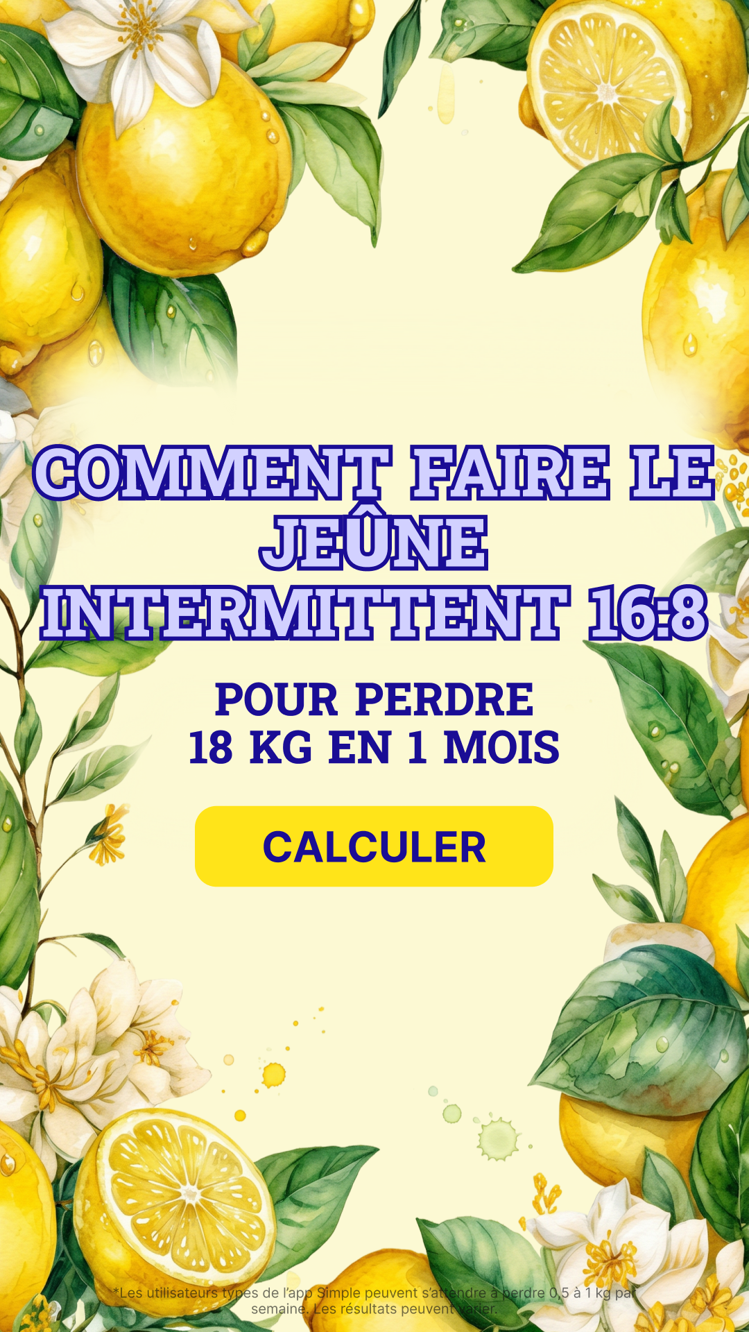 Simple Fasting App Facebook ad