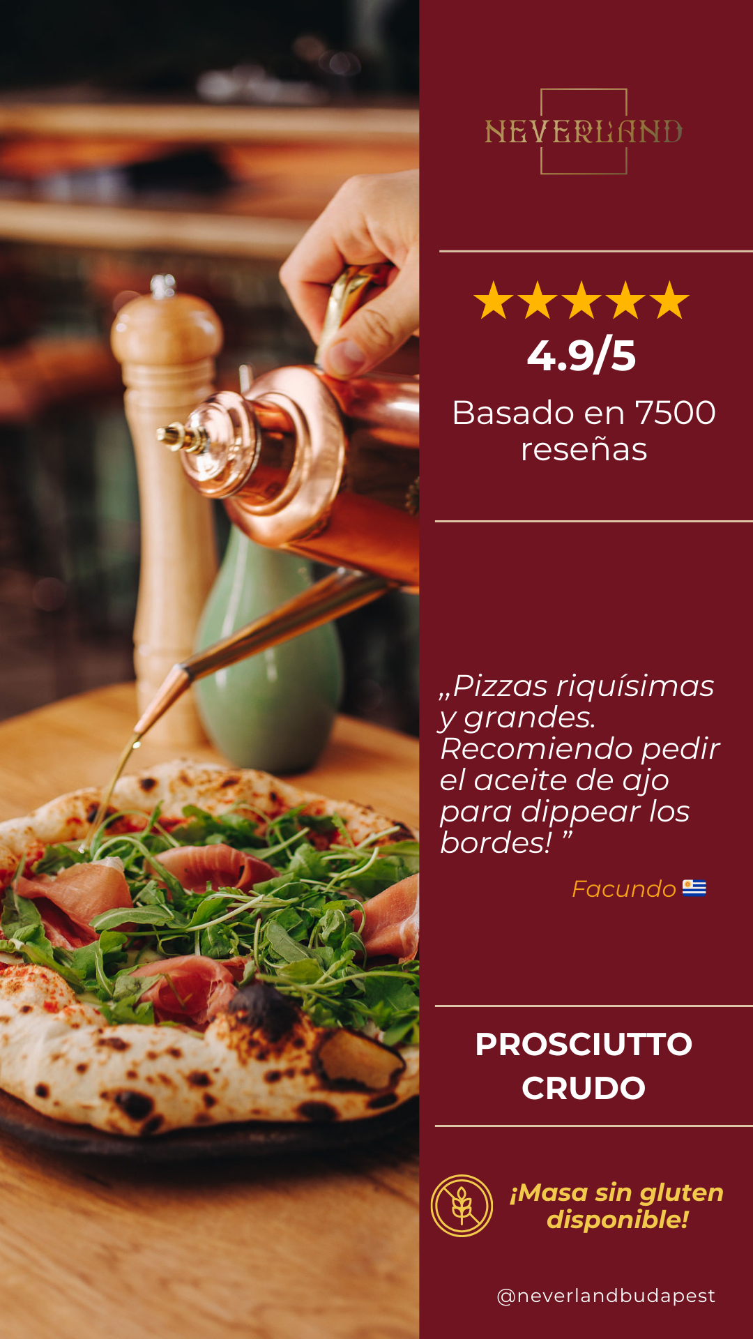 Neverland Bar • Escape Room • Pizzeria Facebook ad